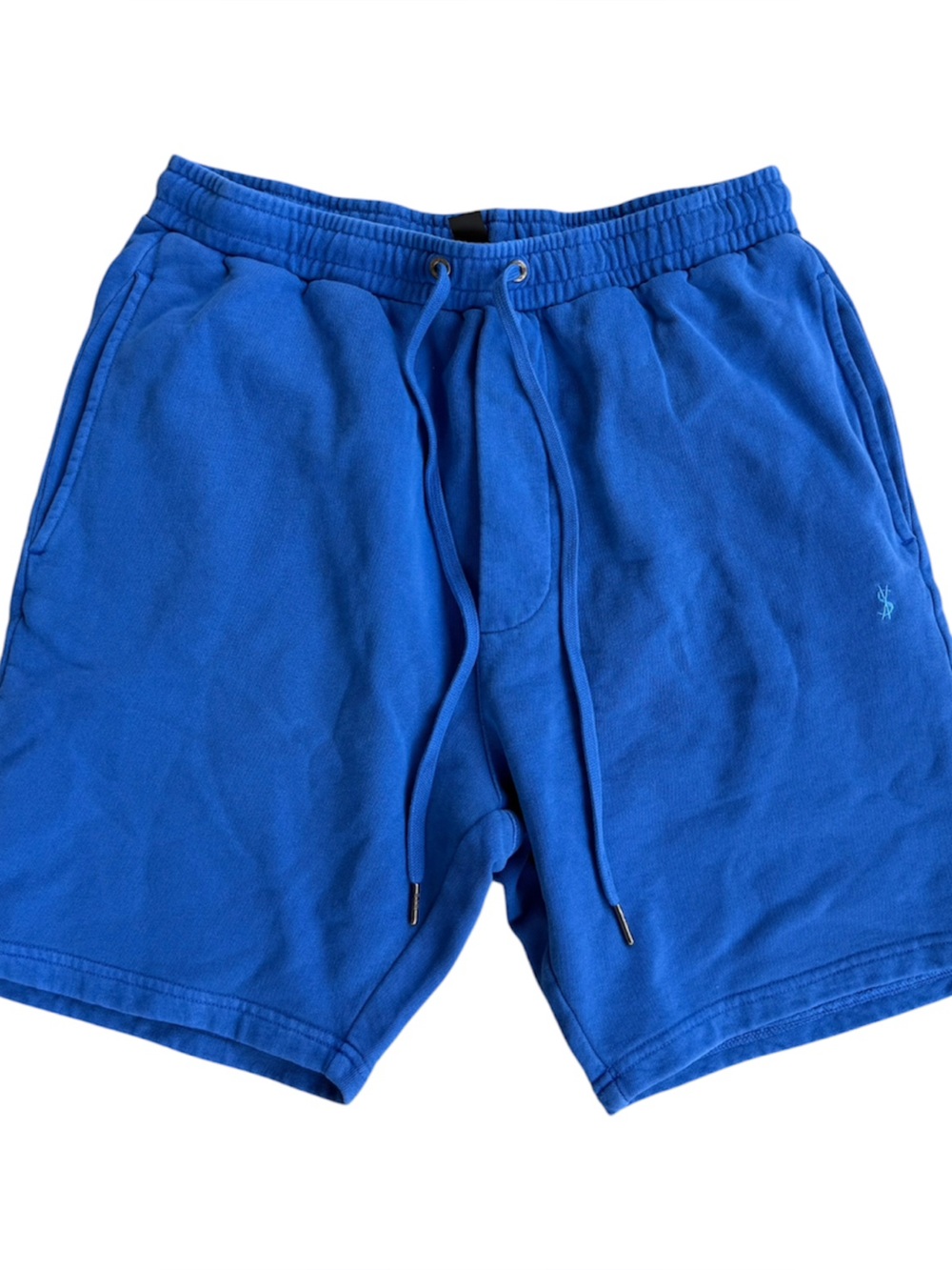 KSUBI 4 X 4 Trak Shorts Fleece Sz Large  7” In Royal Blue Pockets Logo